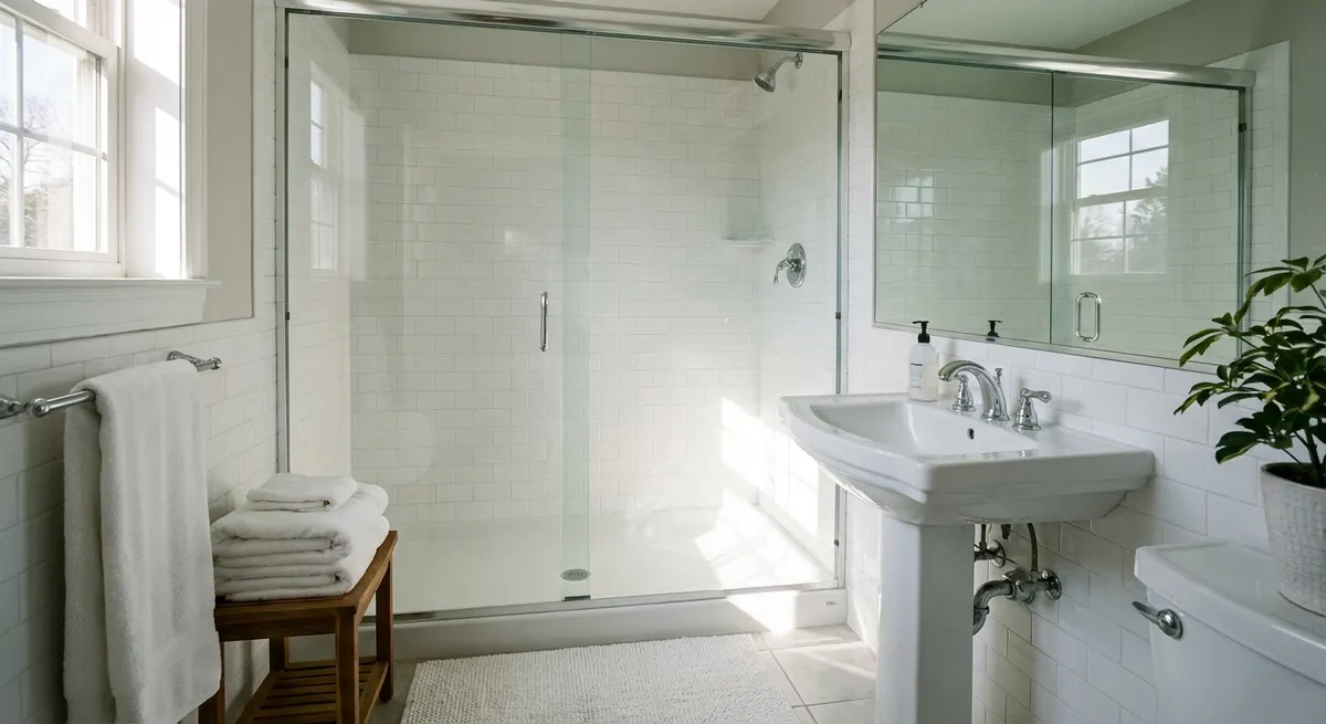 Bathroom after Lava Cleaners service in Ventnor NJ